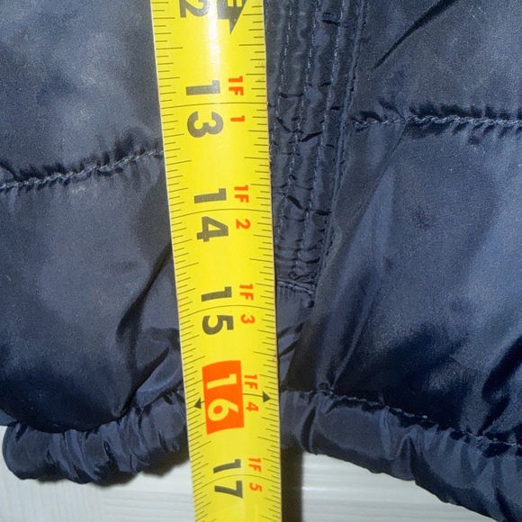 Tommy Hilfiger Navy and Orange Kids Puffer Jacket - Picture 4 of 6